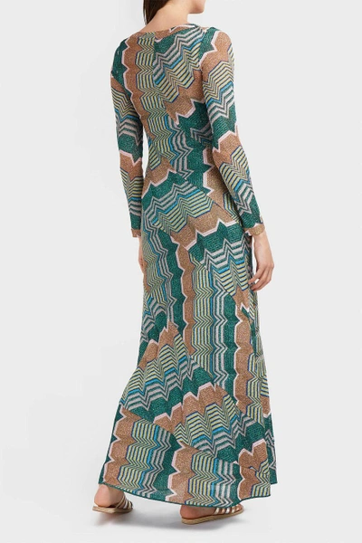 Shop Missoni Metallic Knitted Maxi Dress