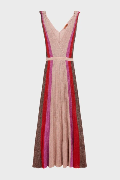 Shop Missoni Metallic Ribbed-knit Maxi Dress