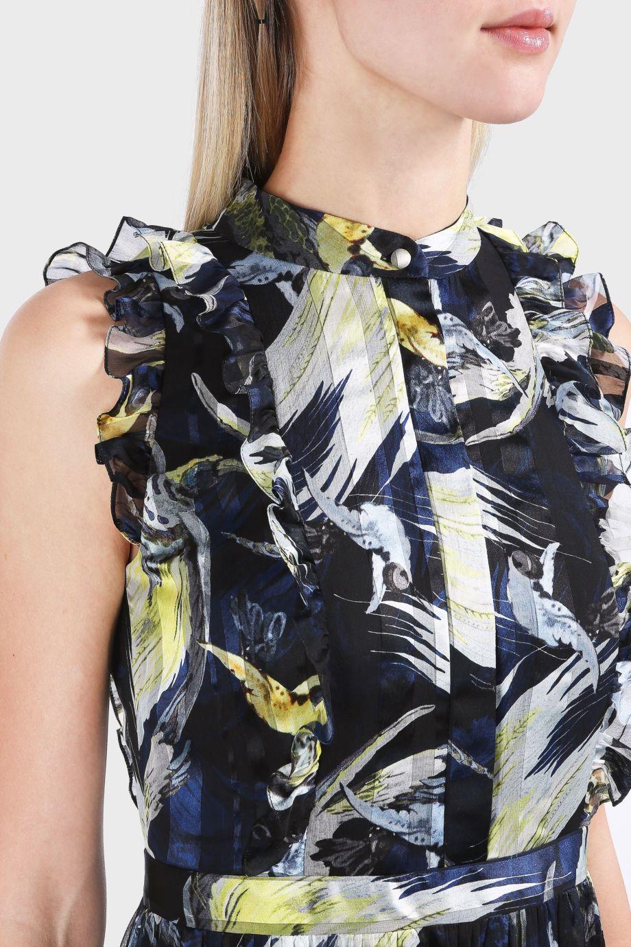erdem ava night bird gown