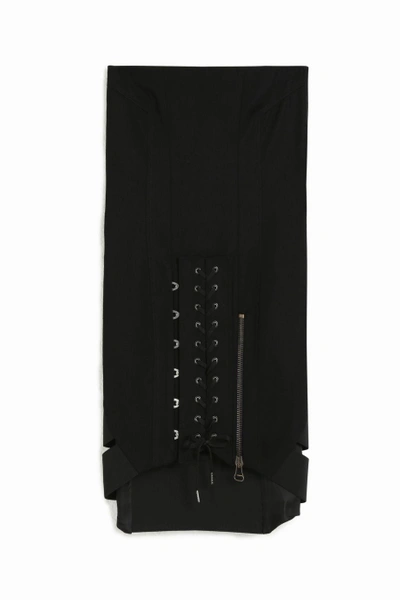 Shop Anthony Vaccarello Corset Front Bustier Dress