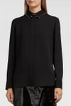 ALTUZARRA Chika Bead-Embellished Silk-Blend Crepe Shirt