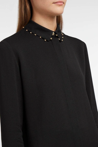 Shop Altuzarra Chika Bead-embellished Silk-blend Crepe Shirt