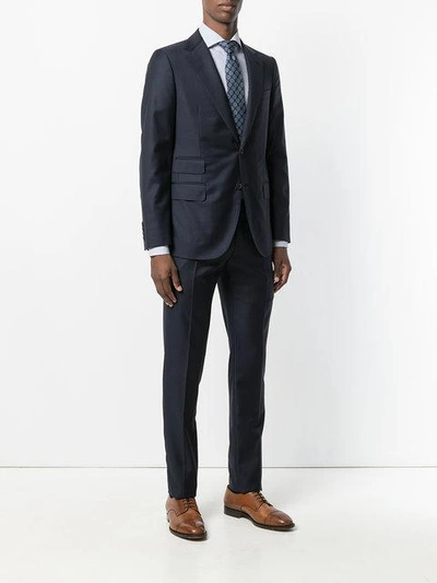 Shop Caruso Formal Suit In Blue