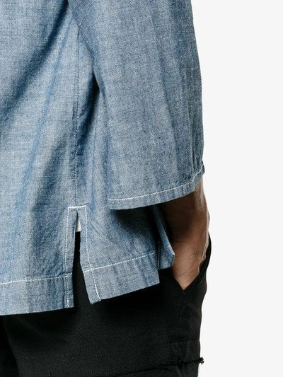 Visvim Lhamo Cotton Chambray Shirt In Blue | ModeSens