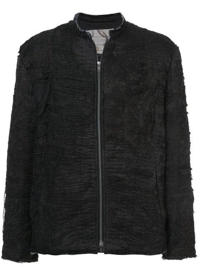 Shop By Walid Faded Distressed Jacket - Black