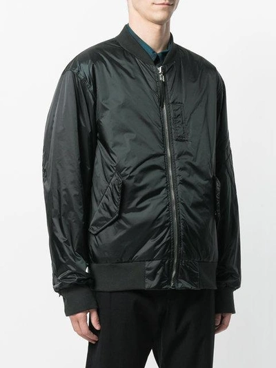 Shop Helmut Lang Reversible Bomber Jacket