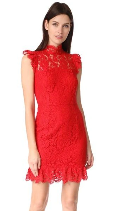 Shop One By Into The Night Dress In Red