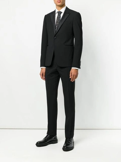 Shop Armani Collezioni Formal Buttoned Dinner Suit - Black