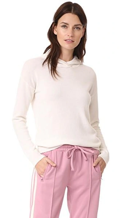 Shop Bop Basics Cashmere Hoodie In Ivory
