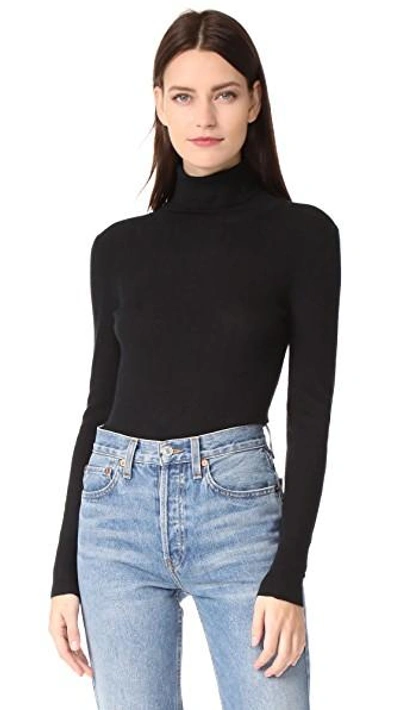 Shop Tse Cashmere Turtleneck Sweater In Black