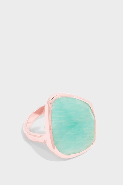 Shop Monica Vinader Siren Nugget Cocktail Ring In Green