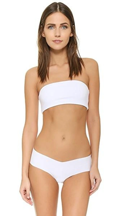 Shop Top Secret Tiny Tube Bandeau Bra White