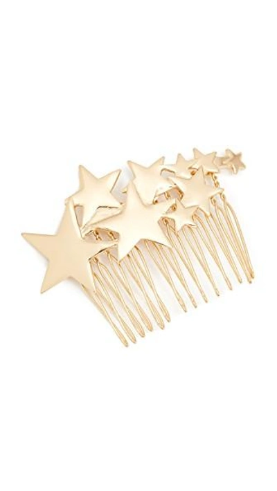 Shop Kitsch Star Hair Comb In Gold