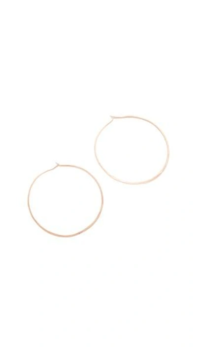 Shop Blanca Monros Gomez Summer 14k Gold Hoop Earrings In Rose Gold