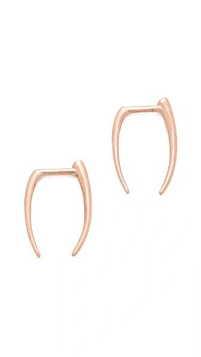 Shop Gabriela Artigas 14k Rose Gold Infinite Tusk Earrings