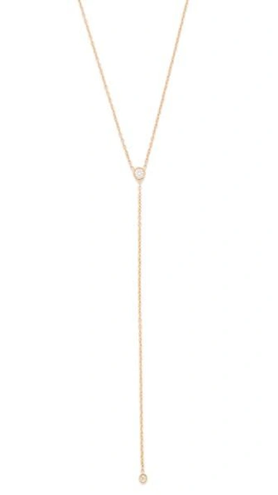Shop Ariel Gordon Jewelry 14k Gold Diamond Lariat Necklace In Gold/diamond