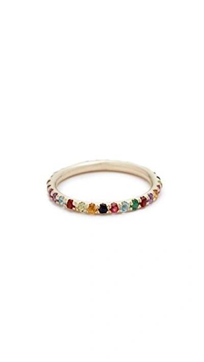 Shop Ariel Gordon Jewelry 14k Candy Crush Band Ring In Gold/multi