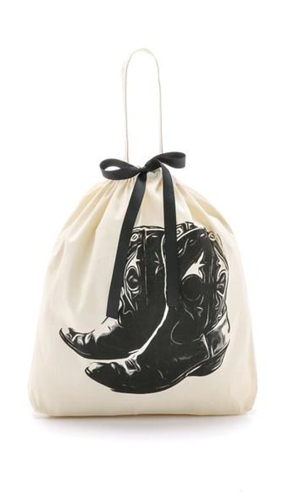 Shop Bag-all Cowboy Boot Organizing Bag In Natural/black
