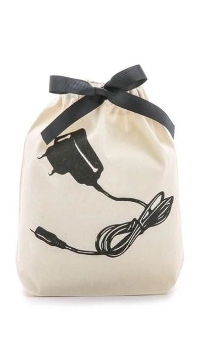 Shop Bag-all Charger Small Organizing Bag In Natural/black