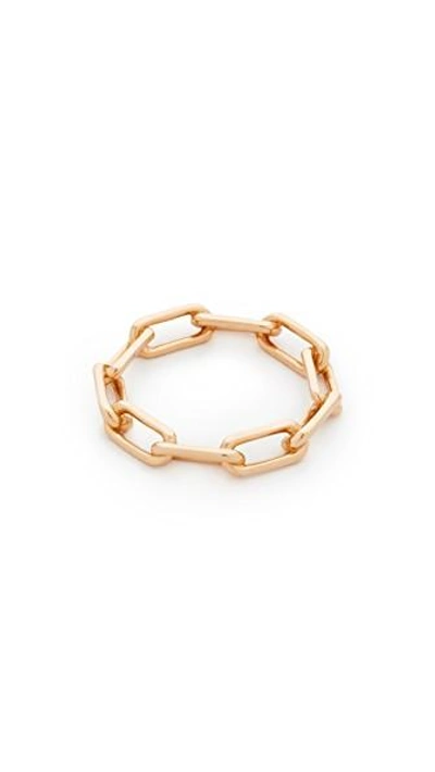 Shop Walters Faith Saxon Chain Link Ring In Rose Gold