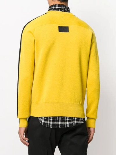 Shop Dsquared2 Ski Crew Neck Jumper - Yellow & Orange