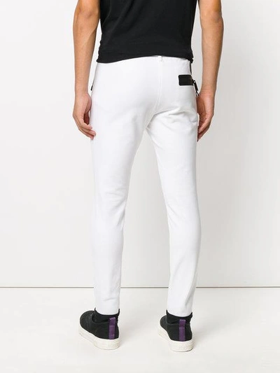 Shop Dsquared2 Skinny Fit Stirrup Trousers - White