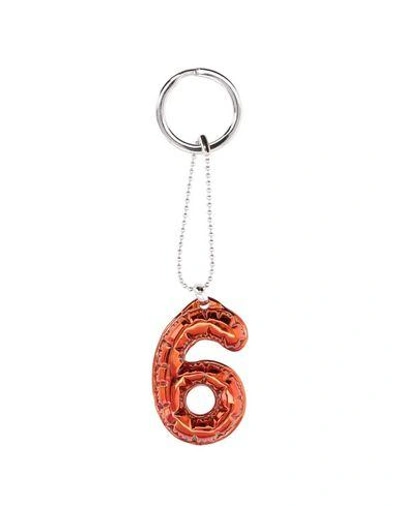 Shop Mm6 Maison Margiela Key Ring In Copper