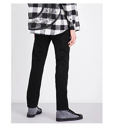 424 Bandana Turn-up Slim-fit Skinny Jeans In Black | ModeSens