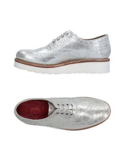 Shop Grenson Lace-up Shoes In Silver