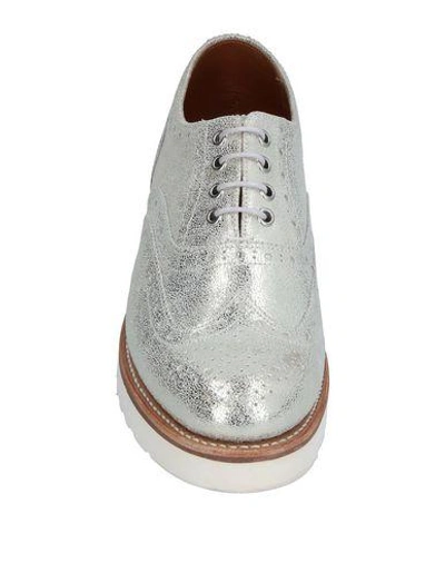 Shop Grenson Lace-up Shoes In Silver