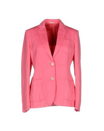 Shop Massimo Alba Blazer In Fuchsia