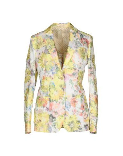 Shop Massimo Alba Blazer In Yellow