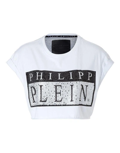 Shop Philipp Plein T-shirt Round Neck Ss "deceit Man"