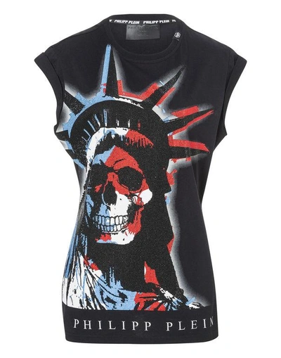 Shop Philipp Plein T-shirt Round Neck Ss "katiol"