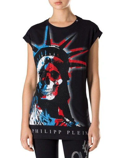 Shop Philipp Plein T-shirt Round Neck Ss "katiol"