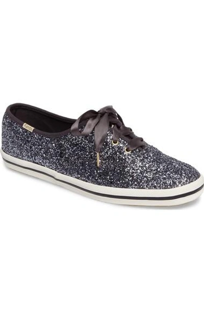 Shop Keds X Kate Spade New York Glitter Sneaker In Pewter