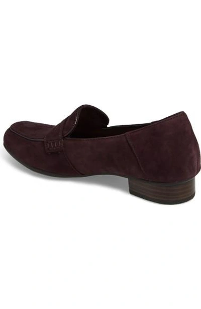 Shop Clarks Keesha Cora Loafer In Aubergine Suede