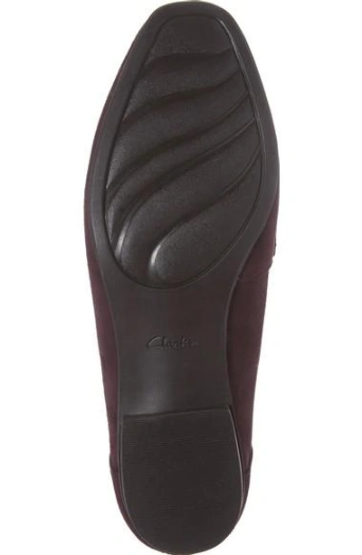 Shop Clarks Keesha Cora Loafer In Aubergine Suede