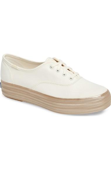 keds triple shimmer platform sneaker
