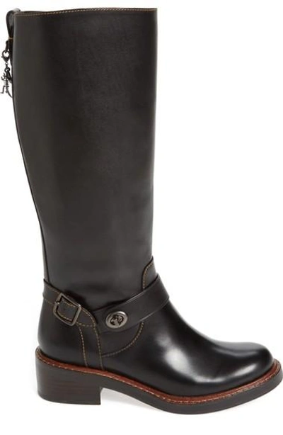 Shop Coach Sutton Riding Boot In Black Leather