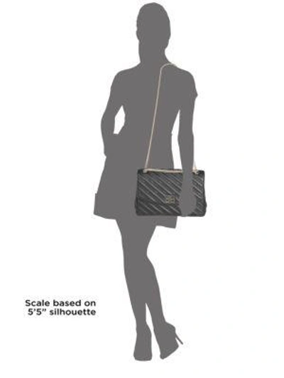 Shop Balenciaga Large Chaine Lock Round Handbag In Noir