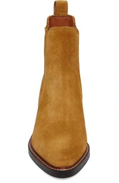 Shop Coach Bowery Chelsea Boot In Camel Suede