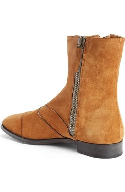 Shop Chloé Lexie Boot In Natural Brown