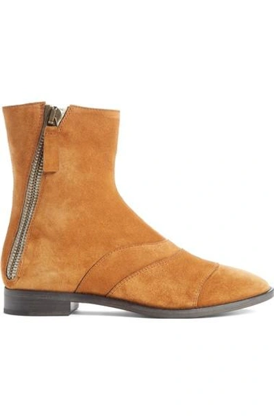 Shop Chloé Lexie Boot In Natural Brown