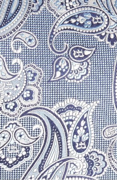 Shop Brioni Paisley Silk Tie In Blue