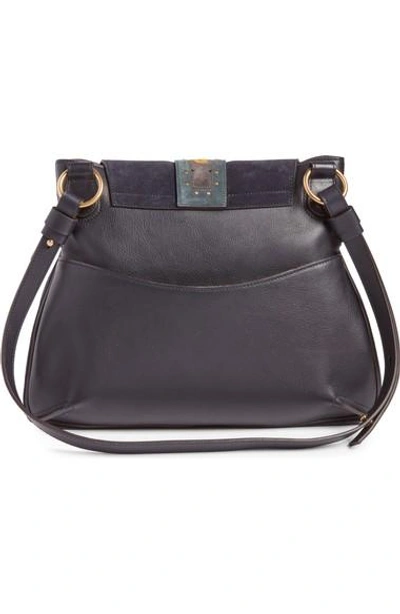 Shop Chloé Medium Lexa Suede Shoulder Bag In Full Blue