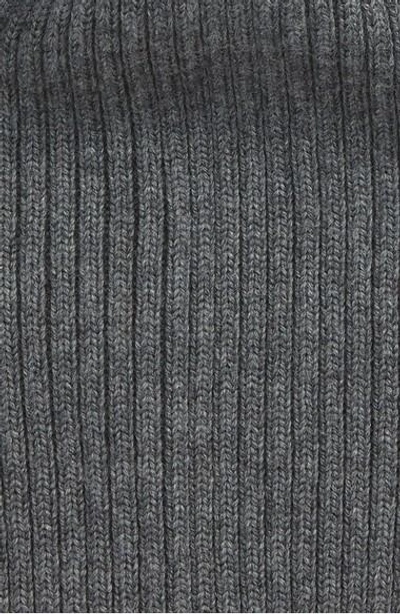 Shop Lacoste Rib Knit Wool Beanie In Galaxite Chine