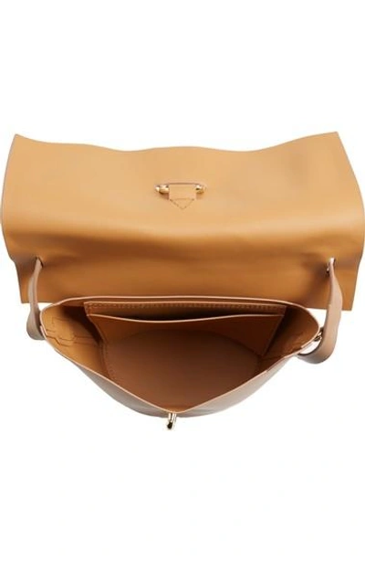 Zac Zac Posen Belay Leather Crossbody Bucket Bag In English Rose