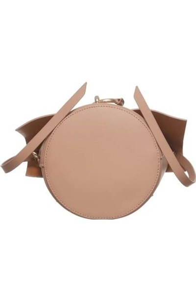 Zac Zac Posen Belay Leather Crossbody Bucket Bag In English Rose