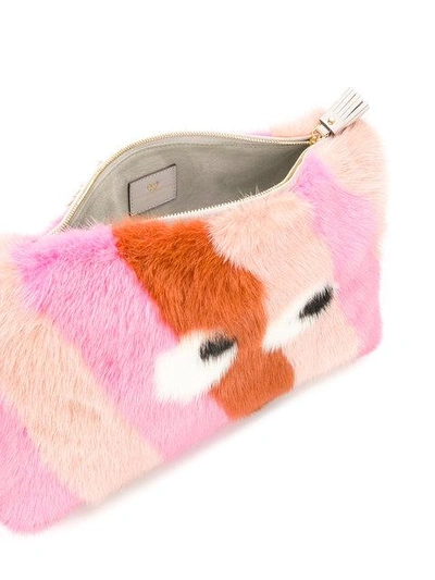 Shop Anya Hindmarch Eyes Clutch Bag In Multicolour